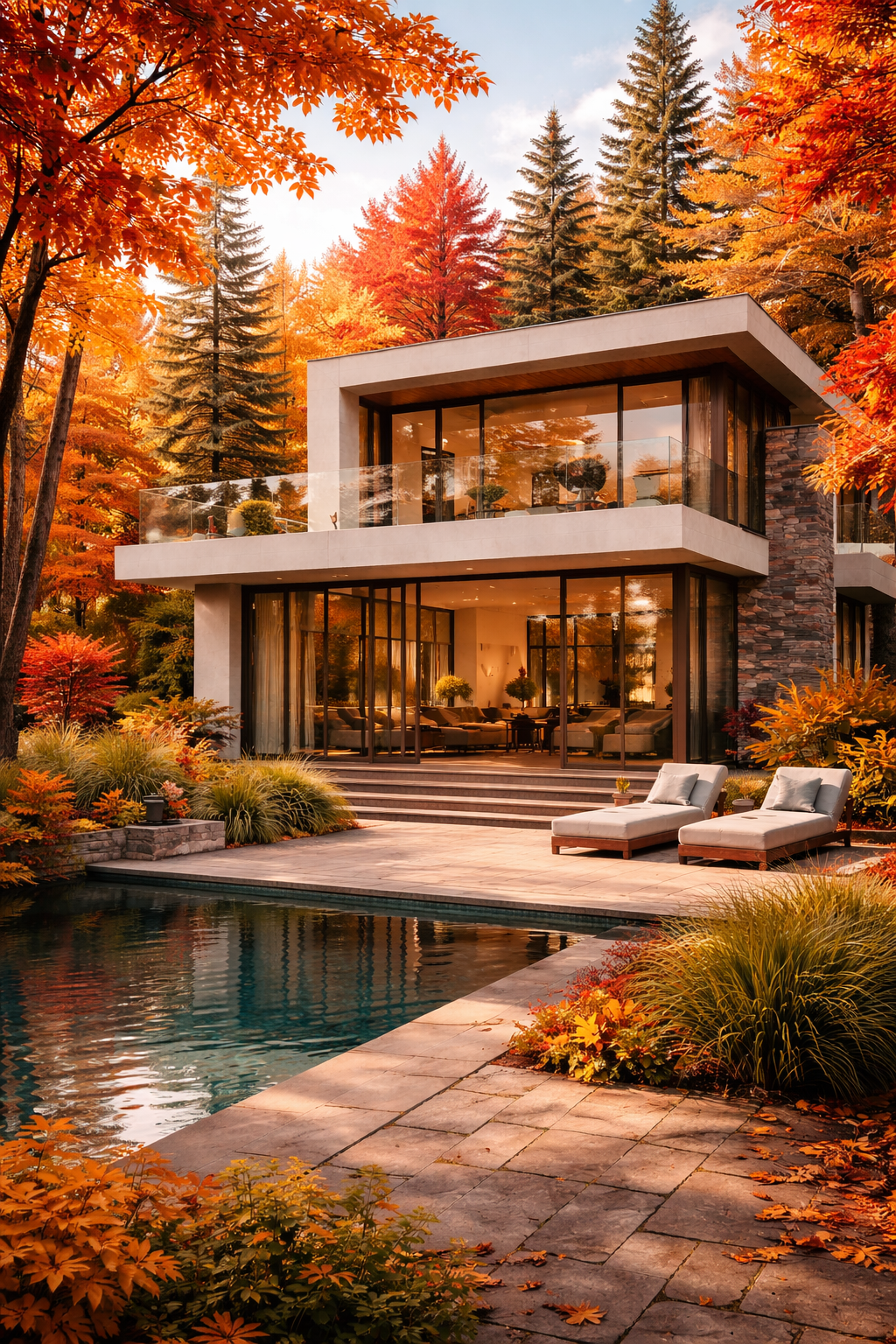 Autumn villa escape in Canada