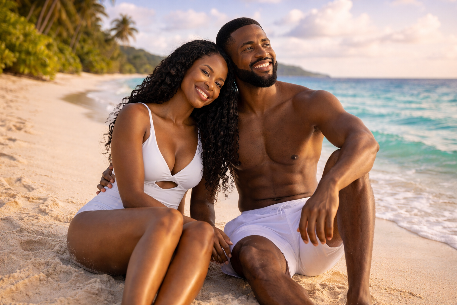 Beachside love and serenity