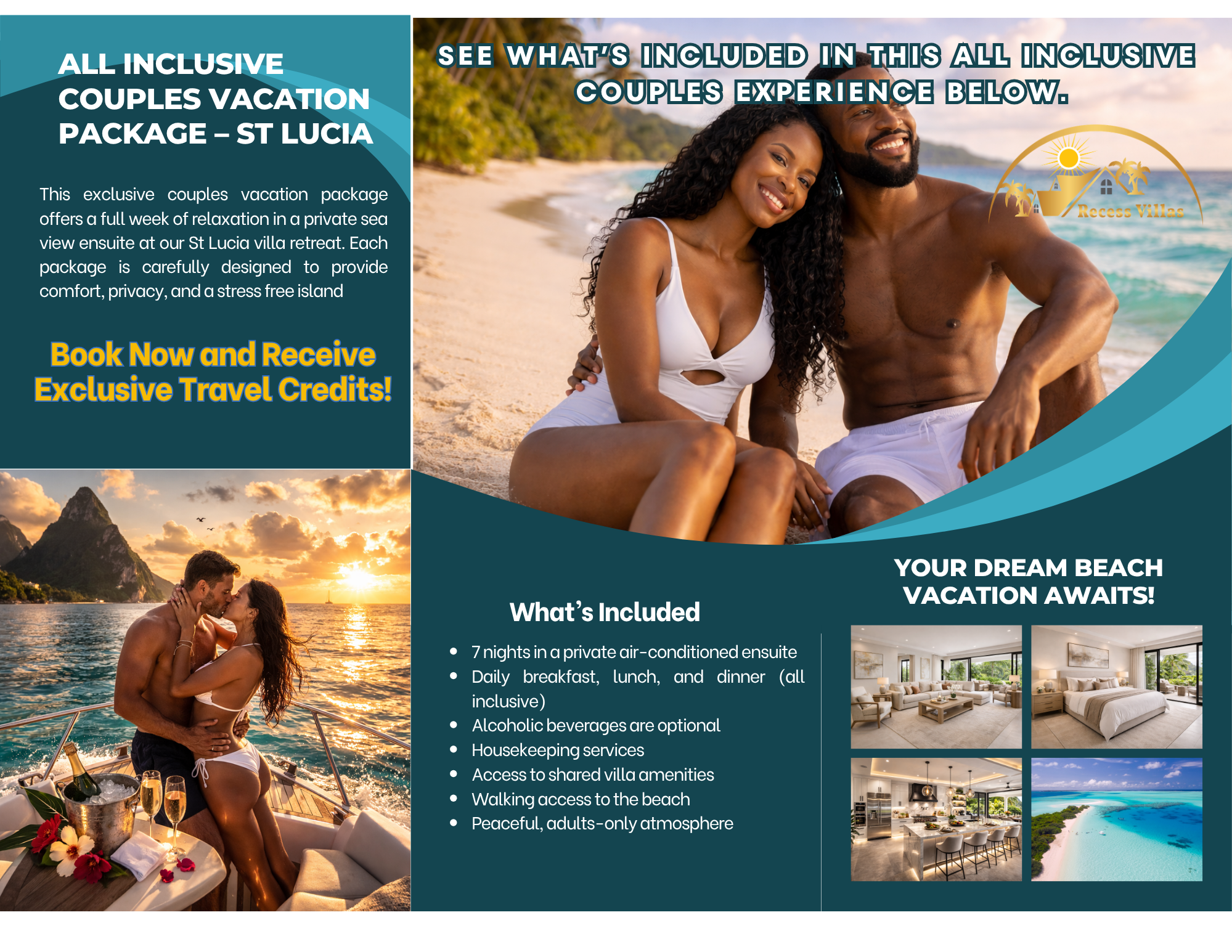 All Inclusive Couples Vacation Package – St Lucia